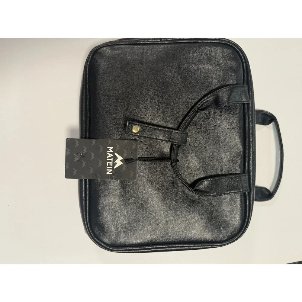 Matein Travel Toiletry Bag Organizer | Hanging Cosmetic & Makeup Case  Black